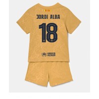 Barcelona Jordi Alba #18 Fotballklær Bortedraktsett Barn 2022-23 Kortermet (+ korte bukser)
